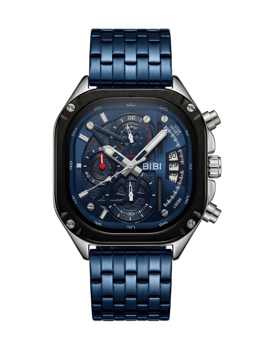 BiBi Navy Blue Multifunction Chronograph Bracelet Watch